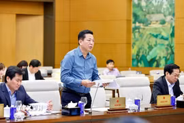 Bộ trưởng Bộ Xây dựng Trần Hồng Minh phát biểu. (Ảnh: Doãn Tấn/TTXVN)