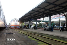 Một ga trên tuyến đường sắt Bắc-Nam. (Nguồn: TTXVN)