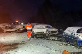 Hiện trường vụ tai nạn. (Nguồn: Sweden Herald)