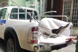 Chiếc nồi hơi dùng để nấu sữa đậu nành. (Nguồn: Pháp luật Thành phố Hồ Chí Minh)