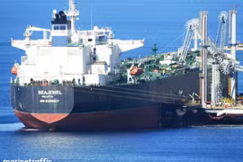 Tàu chở dầu thô Seajewel do Hy Lạp vận hành. (Nguồn: Marine Traffic)