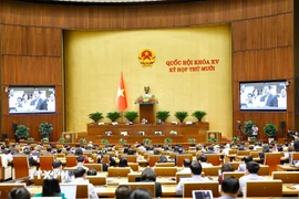 Quang cảnh phiên họp của Quốc hội chiều 27/10. (Ảnh: Doãn Tấn/TTXVN)