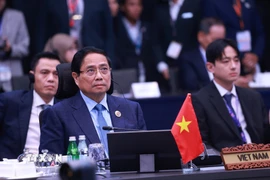 Thủ tướng Phạm Minh Chính tham dự Hội nghị Cấp cao Đông Á (EAS) lần thứ 20. (Ảnh: Dương Giang/TTXVN)
