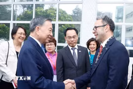 Tổng Bí thư, Chủ tịch nước Tô Lâm tới dự Diễn đàn Giáo dục đại học và Giáo dục nghề nghiệp Việt Nam-New Zealand 2026, tại Trường Đại học Công nghệ Auckland. (Ảnh: Thống Nhất/TTXVN)