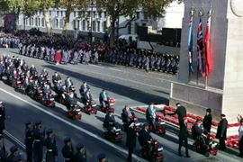 Khoảng 10.000 cựu chiến binh tham gia Lễ tưởng niệm. (Nguồn: Reuters)