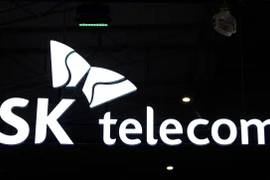 Biểu tượng của SK Telecom. (Ảnh: AFP/TTXVN)