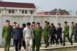 Các đối tượng bị cơ quan điều tra bắt giữ. (Nguồn: Công an tỉnh Hà Tĩnh)