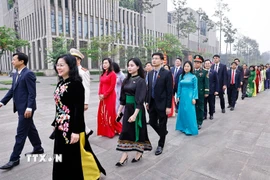 Đại biểu Quốc hội dự khai mạc Kỳ họp thứ nhất, Quốc hội khóa XVI. (Ảnh: Doãn Tấn/TTXVN)