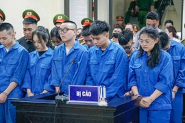 Các bị cáo tại phiên tòa. (Nguồn: PLO)