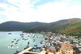 Người dân làng chài Minh Hải phải sống trong cảnh thiếu nước sạch kéo dài nhiều năm. (Ảnh: Quang Thái/TTXVN)