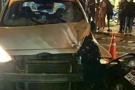 Hiện trường vụ tai nạn.