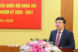 Thứ trưởng Bộ Nội vụ Trương Hải Long phát biểu khai mạc. (Ảnh: Chu Thanh Vân/TTXVN)