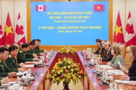 Đối thoại chính sách quốc phòng Việt Nam-Canada lần thứ 3. (Ảnh: Trọng Đức/TTXVN)