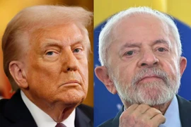 Tổng thống Mỹ Donald Trump (trái) và Tổng thống Brazil Luiz Inacio Lula da Silva. (Nguồn: Nurphoto)