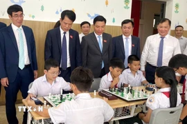 Dự án Cung Văn hóa Thiếu nhi và Trung tâm Thể dục-Thể thao có mức đầu tư gần 248 tỷ đồng, xây dựng trên diện tích hơn 4,1ha. (Ảnh: Việt Hoàng/TTXVN)