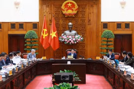 Phiên họp thứ nhất của Ban Chỉ đạo về Trung tâm tài chính khu vực và quốc tế. (Ảnh: Dương Giang/TTXVN)