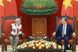 Tổng Bí thư Tô Lâm tiếp Tổng thống Timor-Leste. (Ảnh: Thống Nhất/TTXVN)