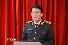 Đại tướng Lương Tam Quang, Ủy viên Bộ Chính trị, Bí thư Đảng ủy Công an Trung ương, Bộ trưởng Bộ Công an. (Ảnh: Văn Điệp/TTXVN)