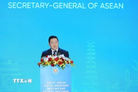 Tổng Thư ký ASEAN Kao Kim Hourn. (Ảnh: Hoàng Hiếu/TTXVN)