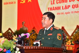 Thiếu tướng Nguyễn Bá Lực, Tư lệnh Quân đoàn 34. (Nguồn: TTXVN)