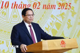 Thủ tướng Phạm Minh Chính khai mạc Hội nghị Thường trực Chính phủ gặp gỡ doanh nghiệp. (Ảnh: Dương Giang/TTXVN)