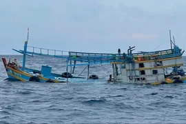 Tàu cá BV 97879 TS bị nạn trên vùng biển Côn Đảo.