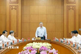 Tổng Bí thư Tô Lâm phát biểu chỉ đạo. (Ảnh: Thống Nhất/TTXVN)