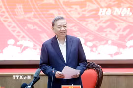 Tổng Bí thư Tô Lâm phát biểu. (Ảnh: Thống Nhất/TTXVN)