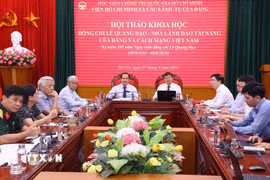 Quang cảnh hội thảo. (Ảnh: Văn Điệp/TTXVN)