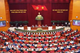Tổng Bí thư Tô Lâm phát biểu khai mạc Hội nghị lần thứ 11 Ban Chấp hành Trung ương Đảng khóa XIII. (Ảnh: TTXVN)
