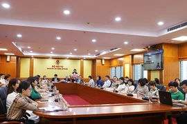 Các đại biểu dự tại điểm cầu Bộ Nội vụ. (Nguồn: Bộ Nội vụ)