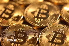 Hình ảnh minh họa đồng tiền điện tử Bitcoin. (Ảnh: Reuters/TTXVN)