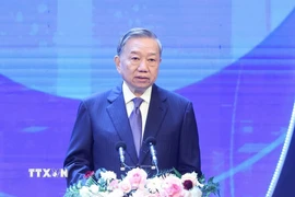 Tổng Bí thư Tô Lâm phát biểu. (Ảnh: Thống Nhất/TTXVN)