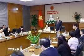 Chủ tịch Quốc hội Trần Thanh Mẫn phát biểu. (Ảnh: Doãn Tấn/TTXVN)