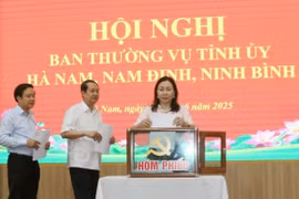 Các đại biểu bỏ phiếu thông qua phương án nhân sự. (Ảnh: Nguyễn Chinh/TTXVN)