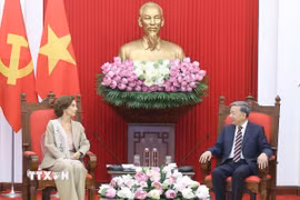 Tổng Bí thư Tô Lâm tiếp Tổng Giám đốc UNESCO Audrey Azoulay. (Ảnh: Thống Nhất/TTXVN)