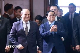 Các đại biểu tham dự Diễn đàn kinh tế Việt Nam-Algeria. (Ảnh: Dương Giang/TTXVN)