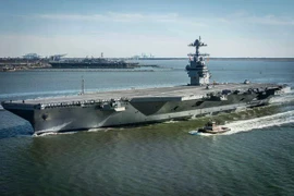 Tàu sân bay USS Gerald R. Ford. (Nguồn: Getty Images)