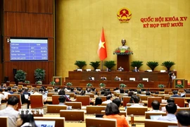 Quốc hội biểu quyết thông qua Nghị quyết về dự toán ngân sách nhà nước năm 2026. (Ảnh: Doãn Tấn/TTXVN)