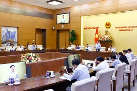 Phó Chủ tịch Quốc hội Nguyễn Khắc Định phát biểu. (Ảnh: Doãn Tấn/TTXVN)