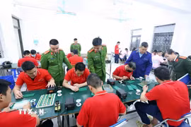 Học viên tại một cơ sở cai nghiện ma túy. (Ảnh minh họa: Phạm Kiên/TTXVN)