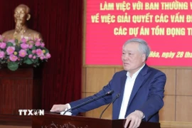 Phó Thủ tướng Thường trực Chính phủ Nguyễn Hòa Bình phát biểu. (Nguồn: TTXVN)