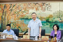 Tổng Bí thư, Chủ tịch nước Tô Lâm, đại biểu Quốc hội thành phố Hà Nội phát biểu. (Ảnh: Doãn Tấn/TTXVN)