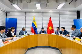Quang cảnh buổi tiếp. (Ảnh: TTXVN phát)