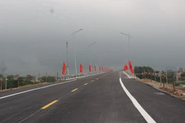 Cầu Hà Bắc 2 nối 2 tỉnh Bắc Ninh và Bắc Giang. (Ảnh: Thái Hùng/TTXVN)