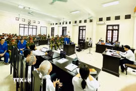 Quang cảnh một phiên xét xử. (Nguồn: TTXVN)