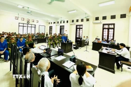 Quang cảnh một phiên xét xử. (Nguồn: TTXVN)