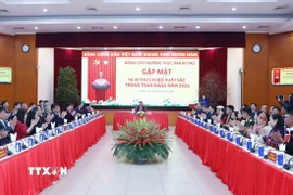 Quang cảnh buổi gặp mặt. (Ảnh: Phương Hoa/TTXVN)