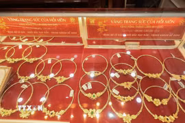 Vàng trang sức. (Ảnh: Phan Phương/TTXVN)