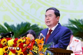 Chủ tịch Quốc hội Trần Thanh Mẫn phát biểu chỉ đạo Đại hội. (Ảnh: Doãn Tấn/TTXVN)